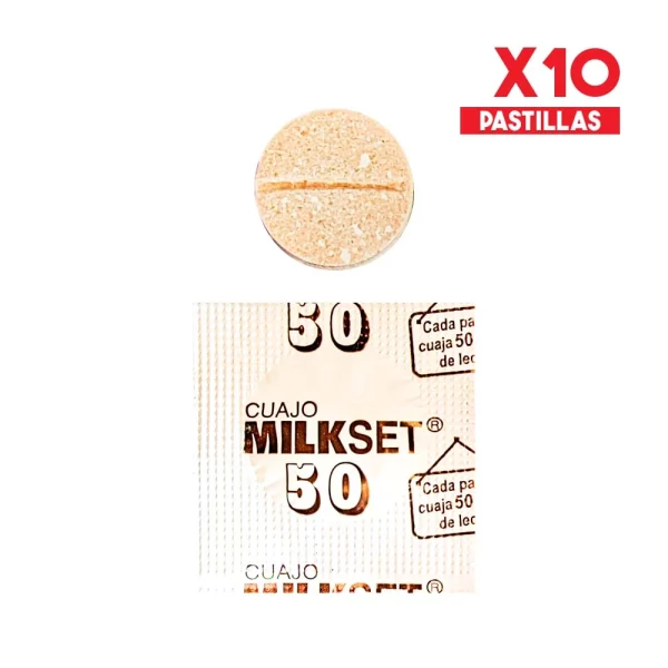 Cuajo Milkset 50 x 10 Pastillas